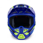 Alpinestars S-M7 DEED MX | Enduro Helmet (Blue/Yellow Fluo Gloss)