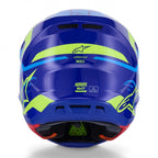Alpinestars S-M7 DEED MX | Enduro Helmet (Blue/Yellow Fluo Gloss)