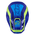 Alpinestars S-M7 DEED MX | Enduro Helmet (Blue/Yellow Fluo Gloss)
