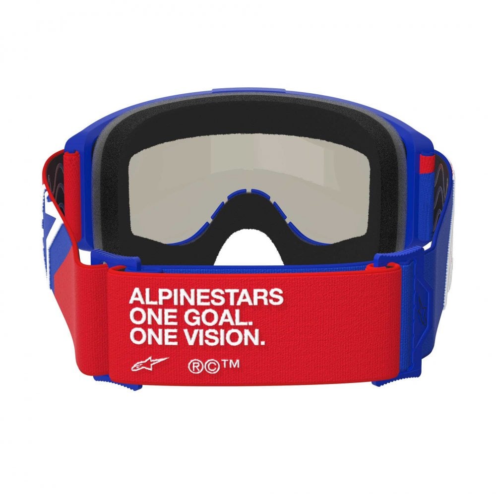 Alpinestars (MX26) Goggles - Vision SAND (Blue/Red/White) Dark Smoke Lens