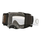 Oakley Airbrake Roll-Offs Goggles - TUFF BLOCKS (Gunmetal/White) Clear Lens