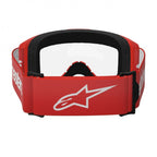 Alpinestars Vision 3 WORDMARK MX Goggles (Red) Clear Lens