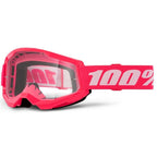 100% MX | MTB Youth Goggles - Strata-2 (FLUO PINK)