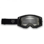 FOX Racing AIRSPACE V3 Enduro Goggles (Black) Dual Clear Lens
