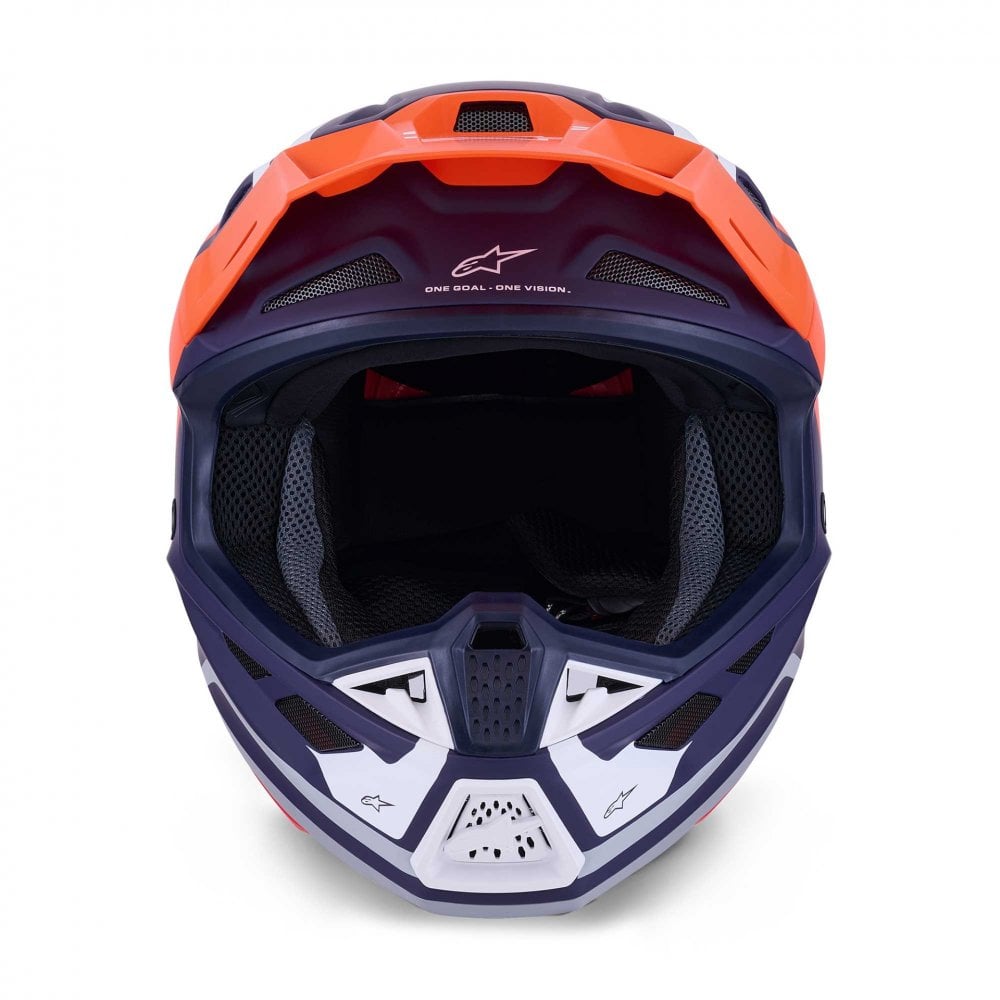 Alpinestars (MX26) MX Helmet - S-M7 CORE (Orange/Blue Matt)