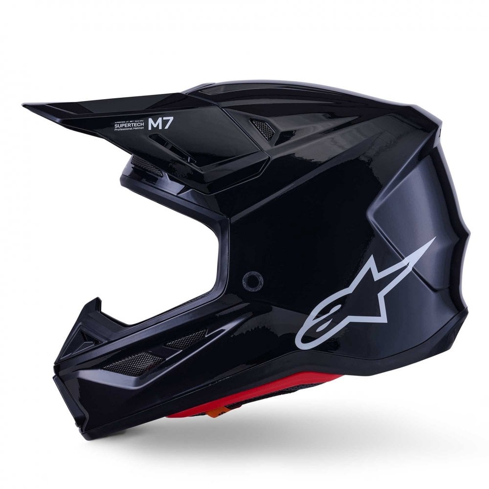 Alpinestars (MX26) MX Helmet - S-M7 SOLID (Black Gloss)
