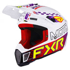 FXR (MX26) Helmet - Clutch - RACE DIV (White/Purple/Red)
