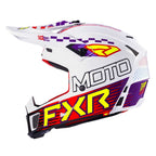 FXR (MX26) Helmet - Clutch - RACE DIV (White/Purple/Red)