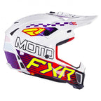 FXR (MX26) Helmet - Clutch - RACE DIV (White/Purple/Red)