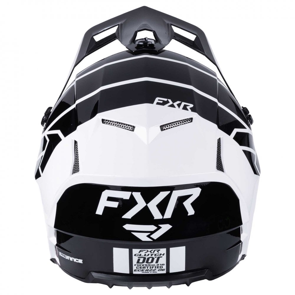 FXR (MX26) Youth Helmet - Clutch (White/Black)