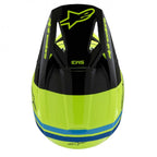 Alpinestars Youth S-M3 Radium Helmet (Yellow Fluo/Black/Blue Gloss)