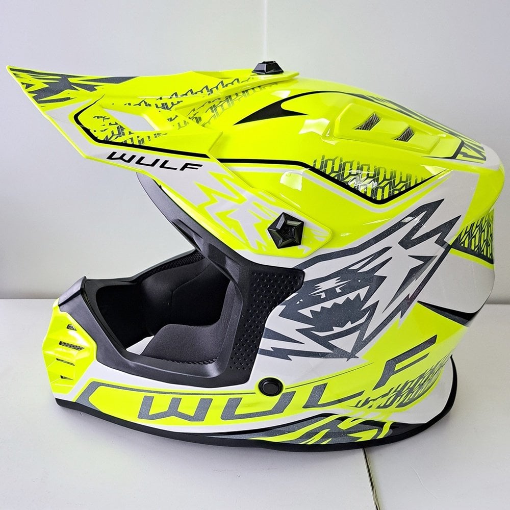 Wulfsport (MX25) Helmet - Youth - AIR-X - Fluo Yellow