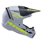 Alpinestars Youth S-M3 Radium Helmet (Grey/Black/Yellow Fluo Matt)