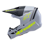Alpinestars Youth S-M3 Radium Helmet (Grey/Black/Yellow Fluo Matt)