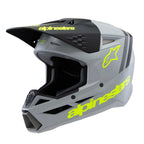 Alpinestars Youth S-M3 Radium Helmet (Grey/Black/Yellow Fluo Matt)