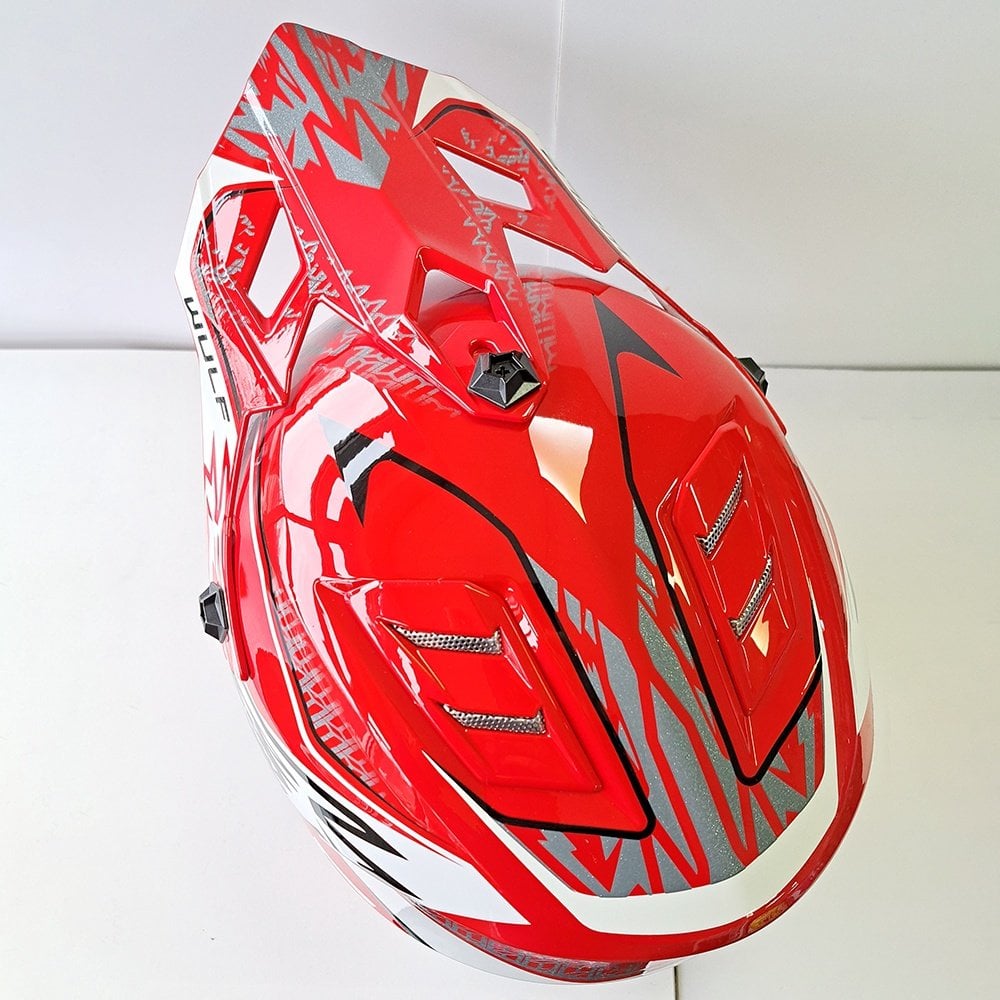 Wulfsport (MX25) Helmet - Youth - AIR-X - Red