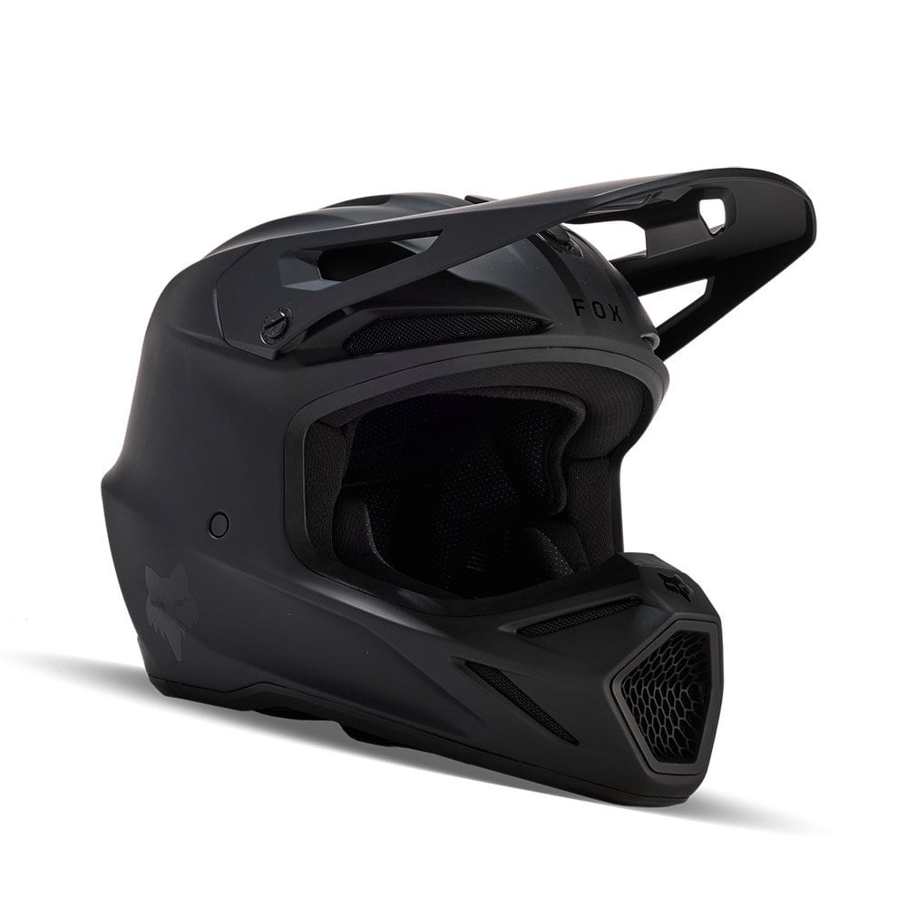 FOX Racing MX | Enduro Youth Helmet - V3 PLAIN (Matte Black)