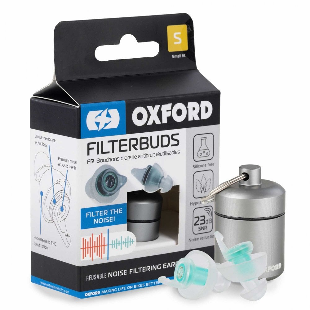 Oxford Filterbuds - Filter Ear Plugs - Small Fit (23 SNR)
