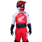 FOX Racing MX Jersey & Pant Kit Deal - 180 HONDA (Fluo Red/White/Black)