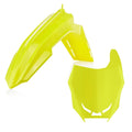 Acerbis - Front Fender & Front Number Board - RMZ250 19-26, RMZ450 18-26 - Fluo Yellow