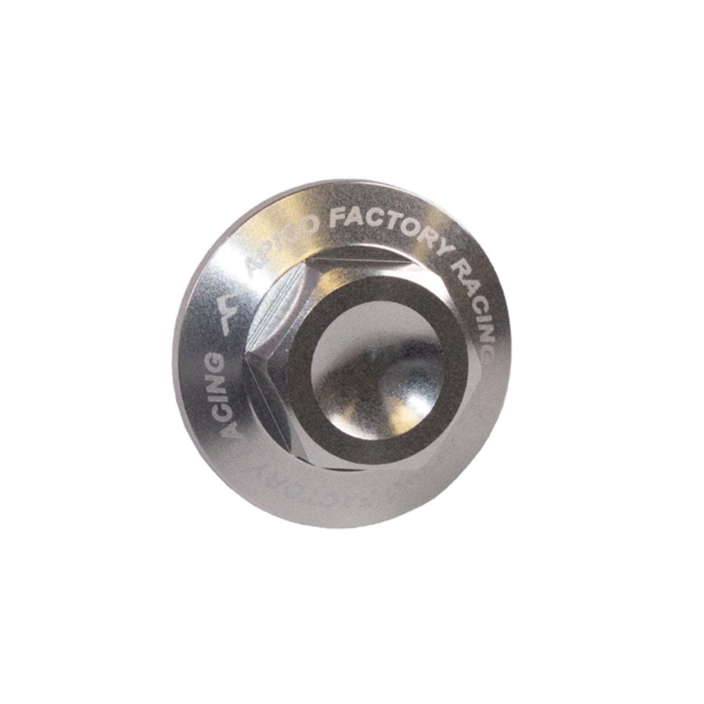Apico - Axle Nut - Front - M20 x 1.5 - KTM SX85 12-26, SX/SXF 125-450 15-26, EXC/EXCF 125-500 16-26, Husqvarna TC85 14-26, TC/FC 125-450 15-26, TE/FE 125-501 16-26, TX/FX 125-450 17-26, Gas Gas MC85 21-26, 125-450 21-26 - Silver