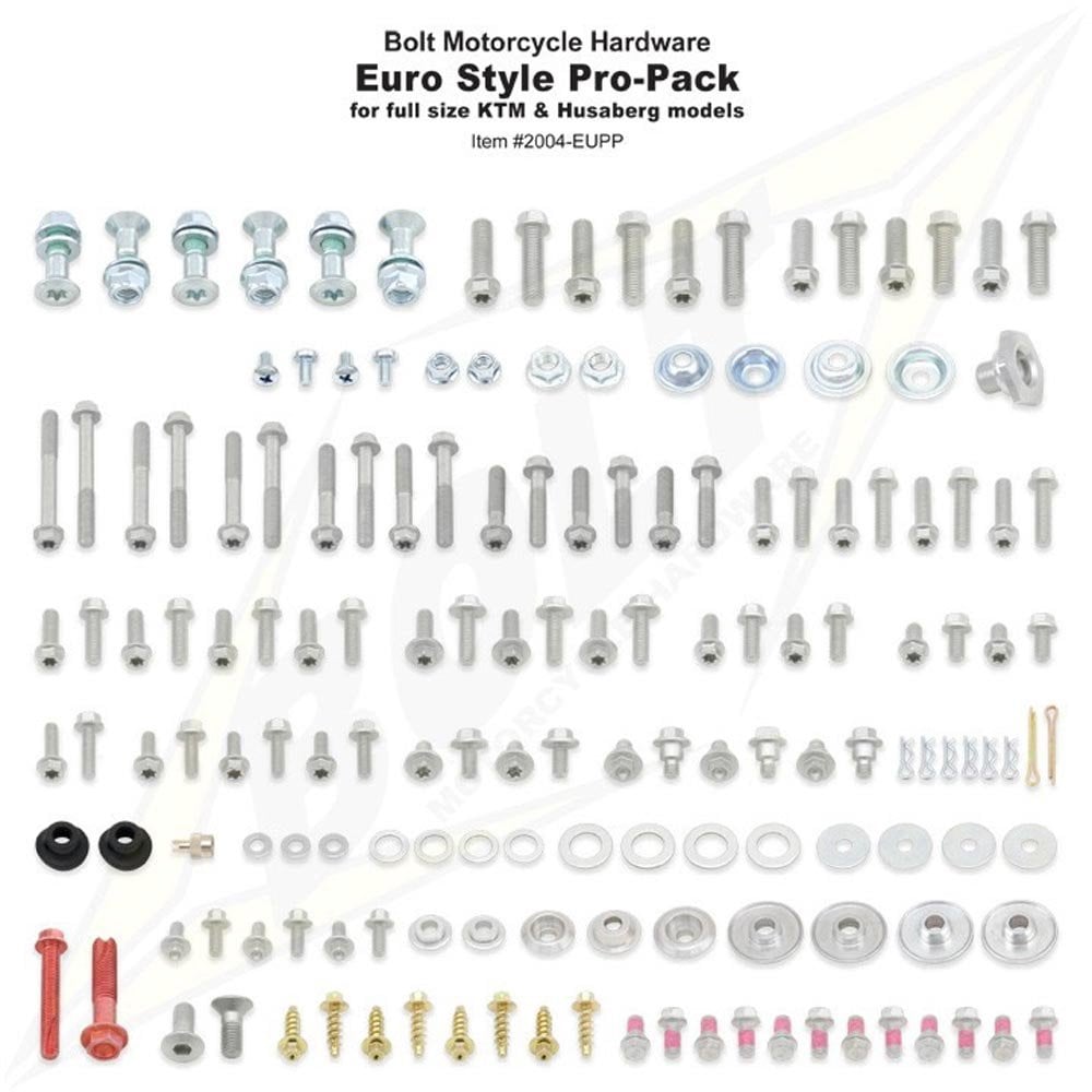 Bolt Hardware - Track Pack Fastener Kit - PRO - KTM SX 125-300 19-26, SXF250-450 03-26, EXC 125-300 20-26, EXCF 250-500 03-26, Gas Gas MC 125-300 21-26, EC250/300 21-26, EX250/300 21-26