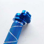 Apico Aluminium Throttle Tube with Bearing - YZ65 18-26, YZ250 83-95, YZ490 83-90, WR250 91-96, WR500 92-93 - Blue