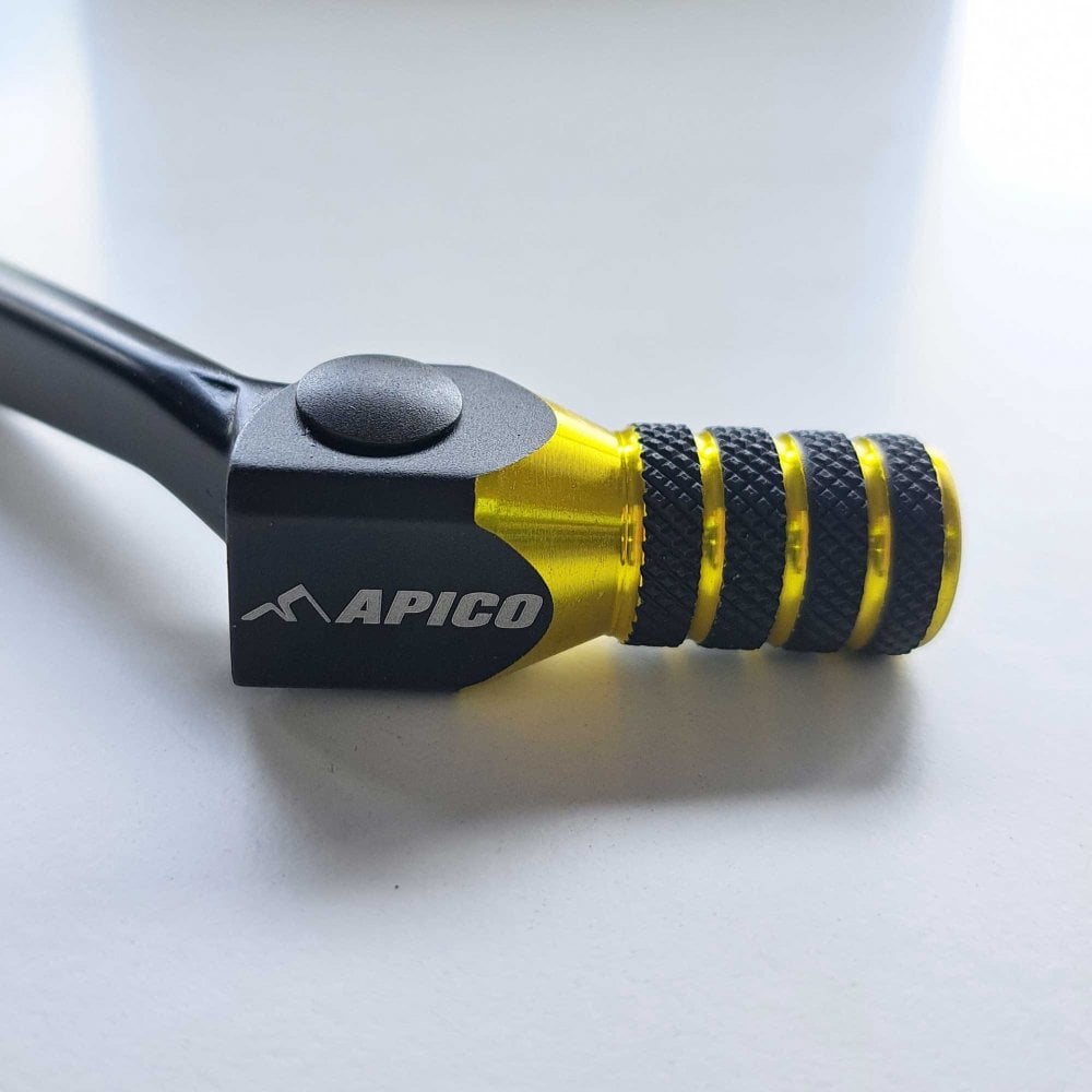 Apico - Gear Lever - Elite - RMZ250 07-26 - Black w/Yellow