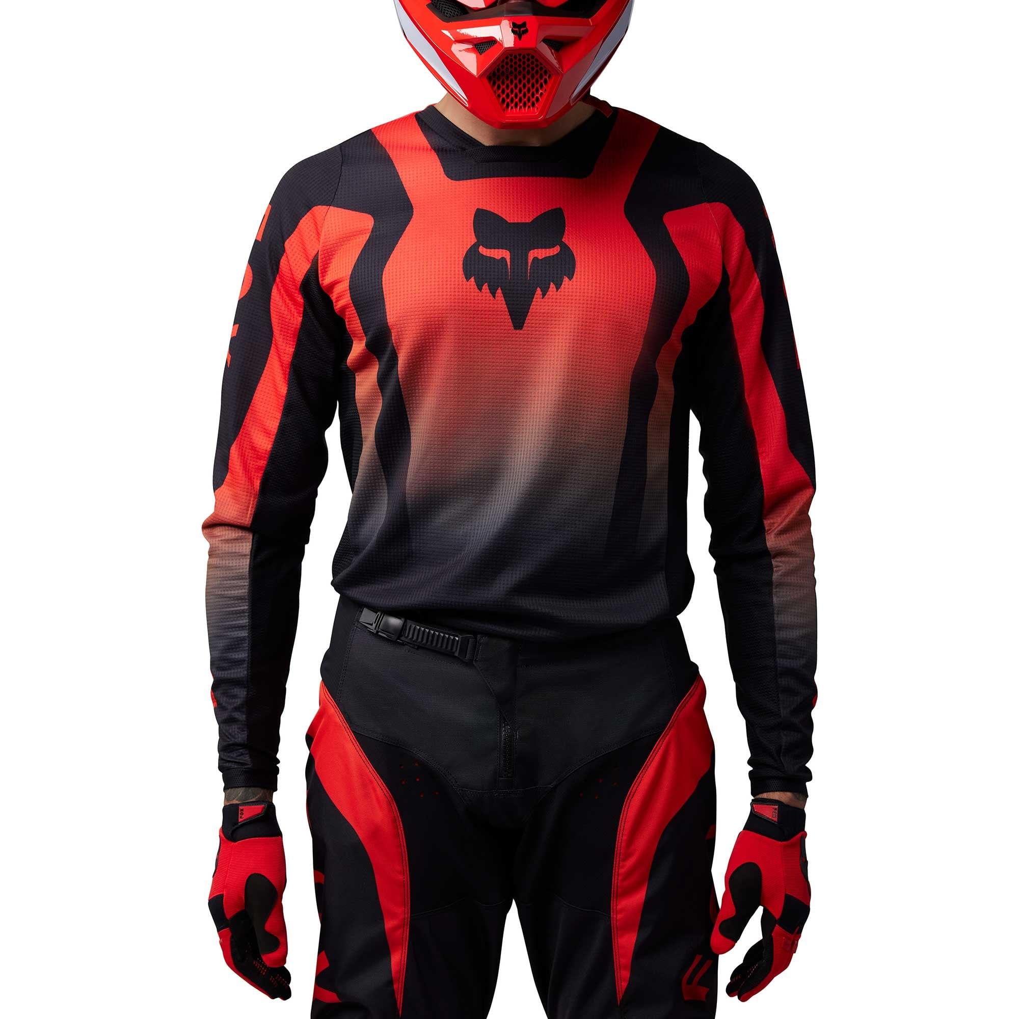 FOX (SALE) MX Jersey & Pant Kit - 180 LEAN (Red/Black)