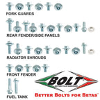 Bolt Hardware - Fastener/Bolt Kit - PLASTICS - Beta RX 250-350 23-27, RX450 24-27, RR 125-300 13-27,  RR 350-500 13-27
