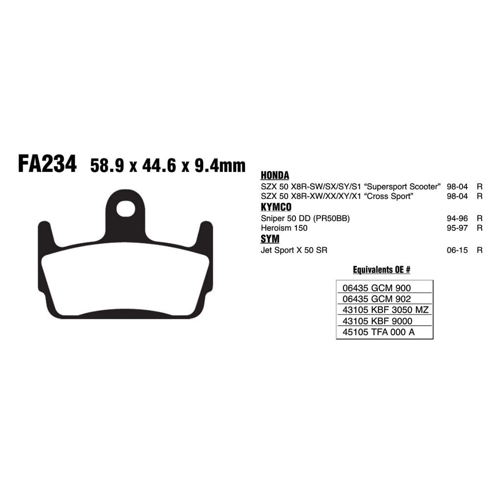 EBC (SALE) Brake Pads - FA234