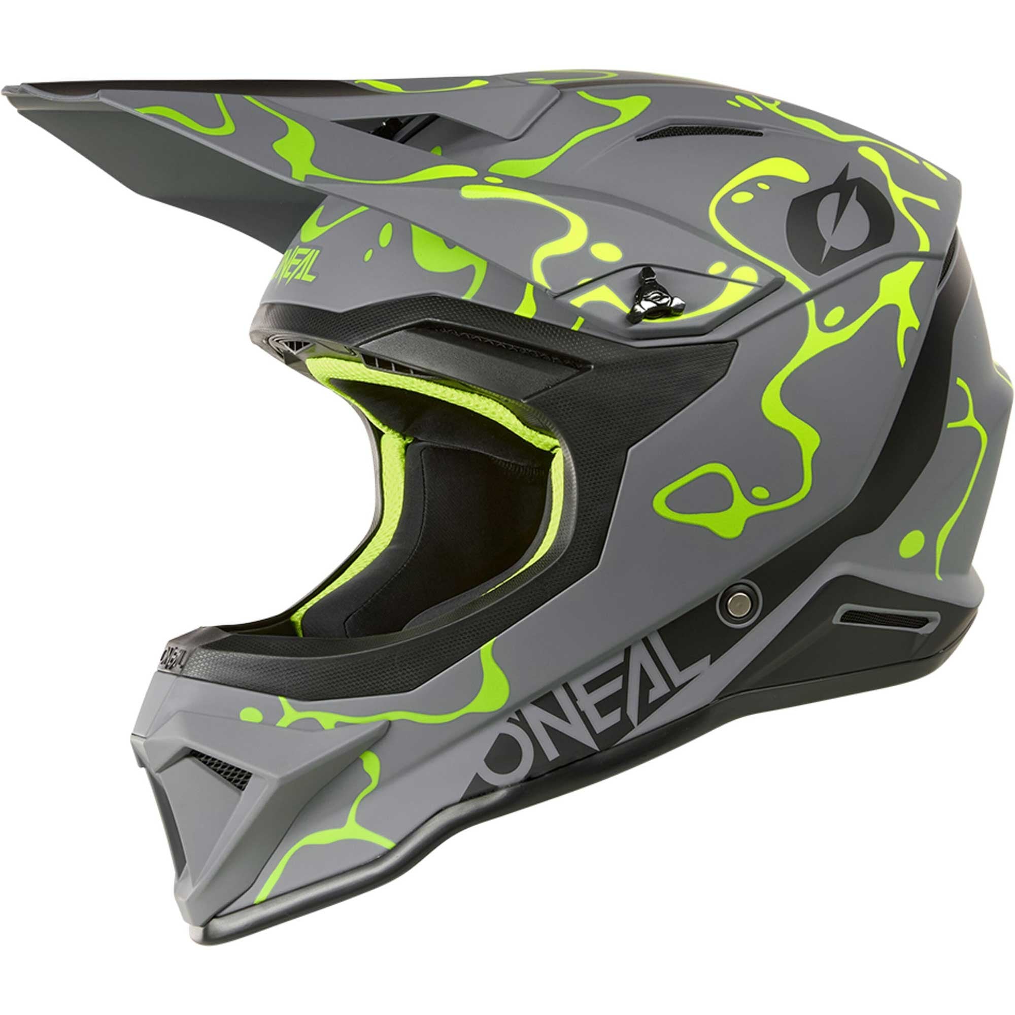 O'Neal (MX26) Helmet - 1SRS - SPLASH (Matte Grey/Fluo Yellow)