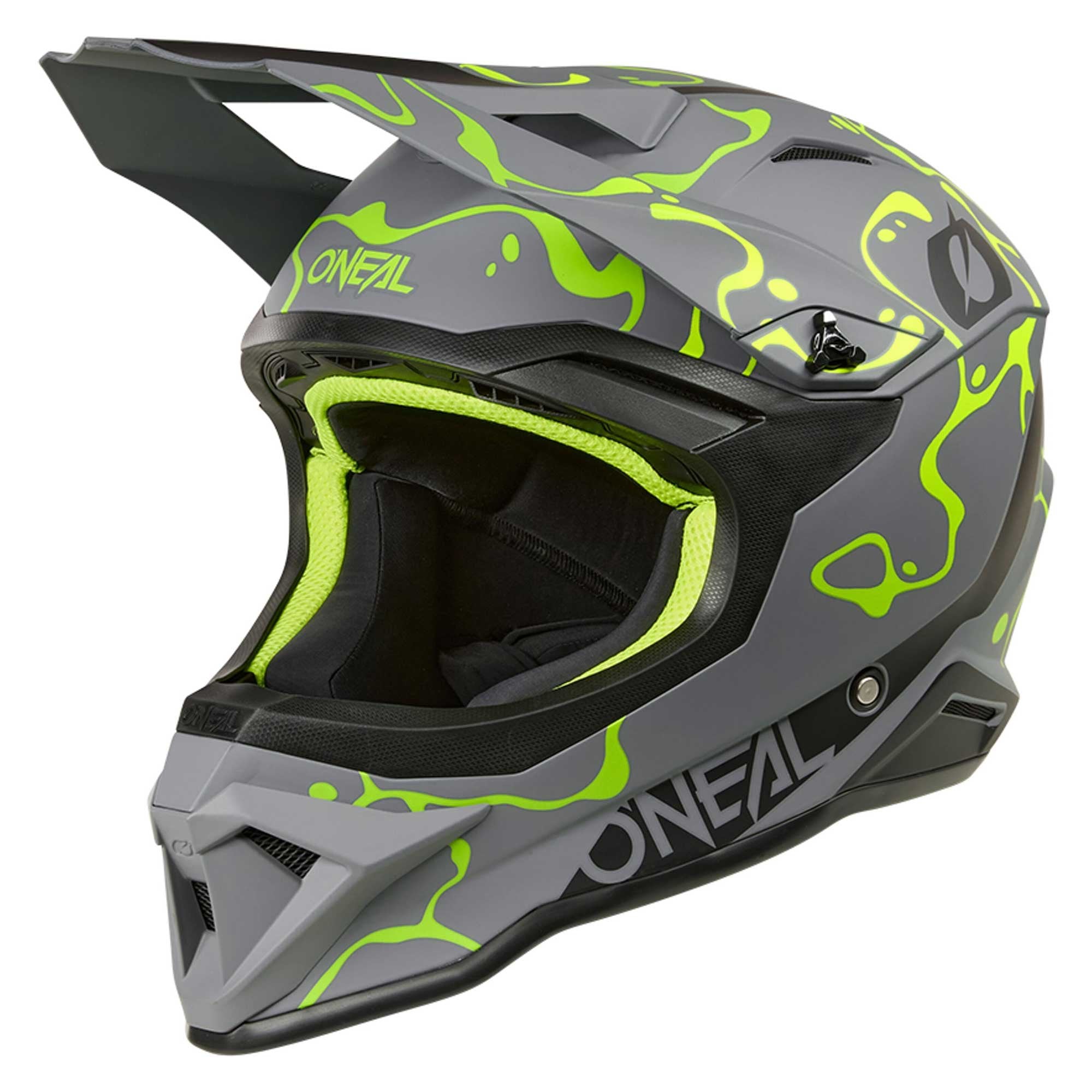 O'Neal (MX26) Helmet - 1SRS - SPLASH (Matte Grey/Fluo Yellow)