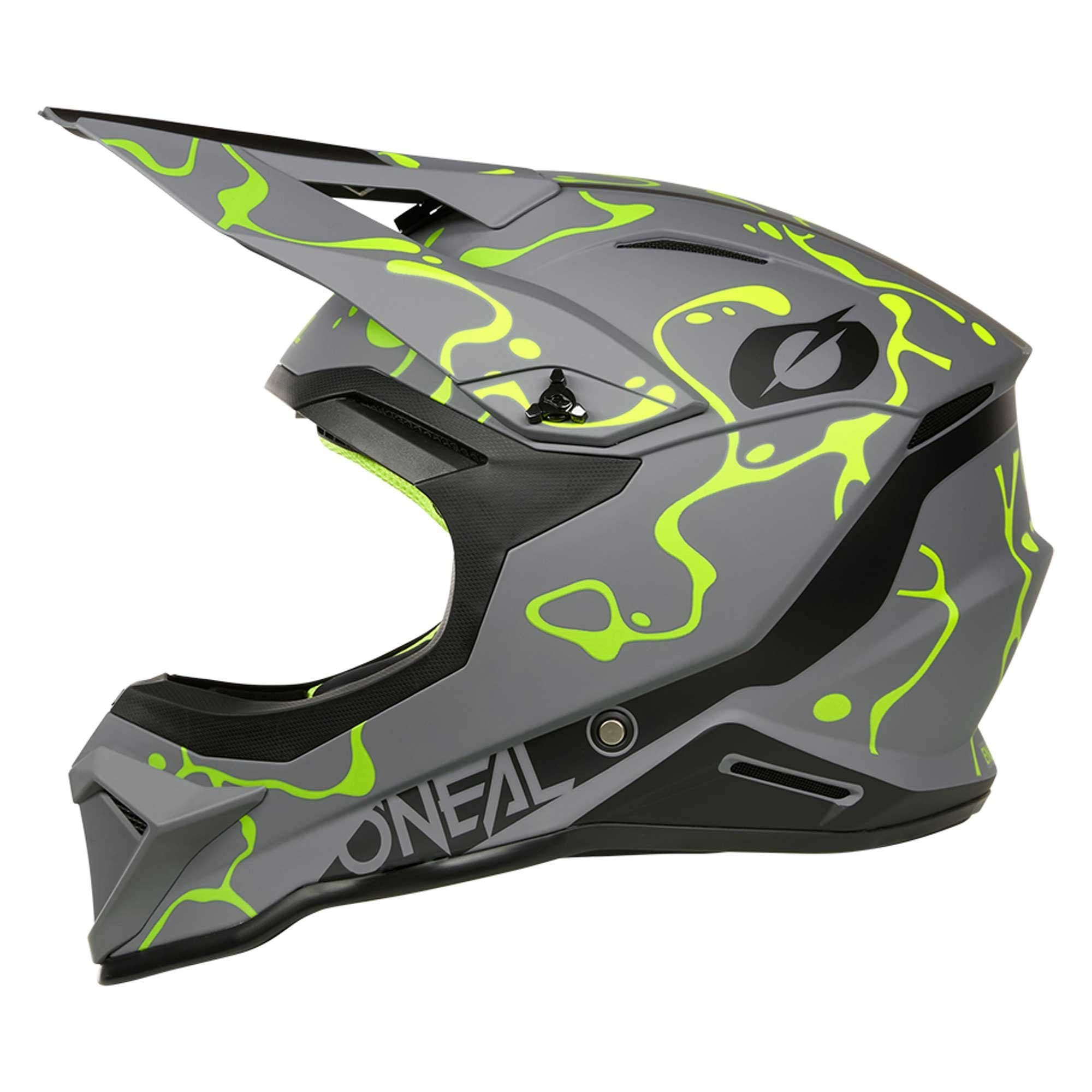 O'Neal (MX26) Helmet - 1SRS - SPLASH (Matte Grey/Fluo Yellow)