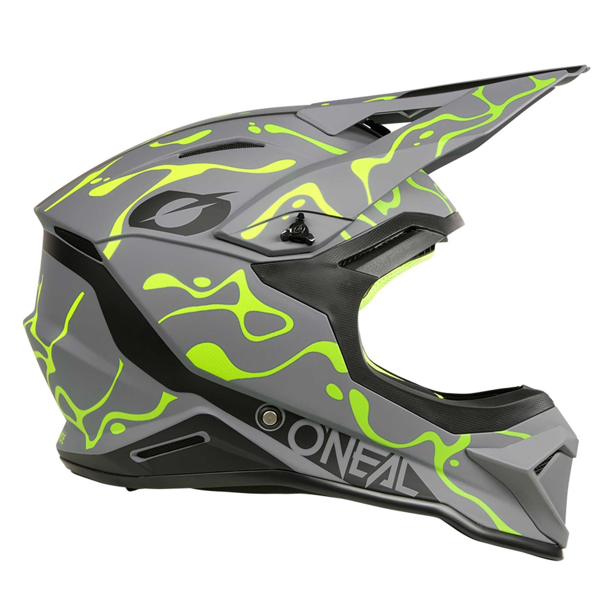 O'Neal (MX26) Helmet - 1SRS - SPLASH (Matte Grey/Fluo Yellow)