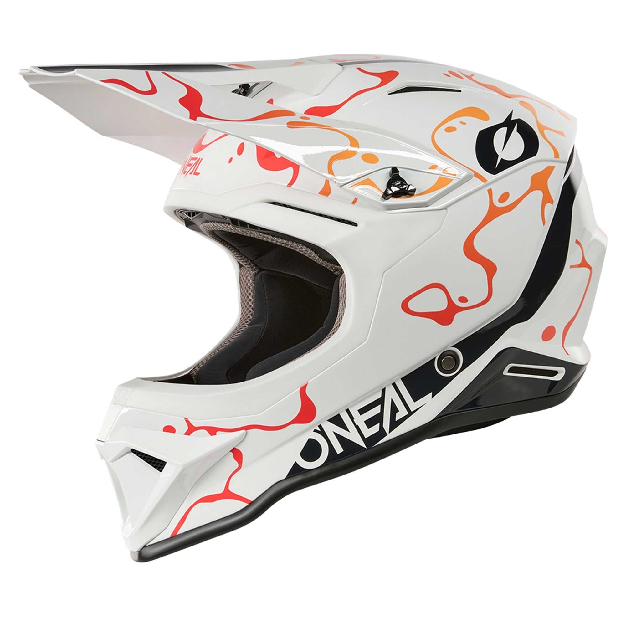 O'Neal (MX26) Helmet - 1SRS - SPLASH (White/Orange)