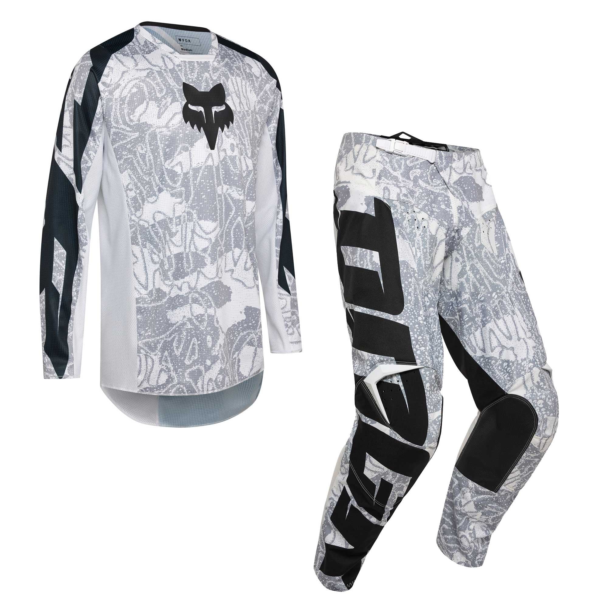 FOX Racing (Limited Edition) MX Jersey & Pant Kit Deal - 180 Deegan DNGR HD38 (White)