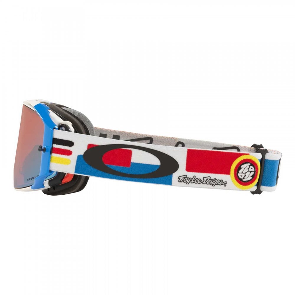 Oakley Airbrake Goggles - TLD Drop-In MTB (Red/Blue/White) PRIZM Sapphire Lens