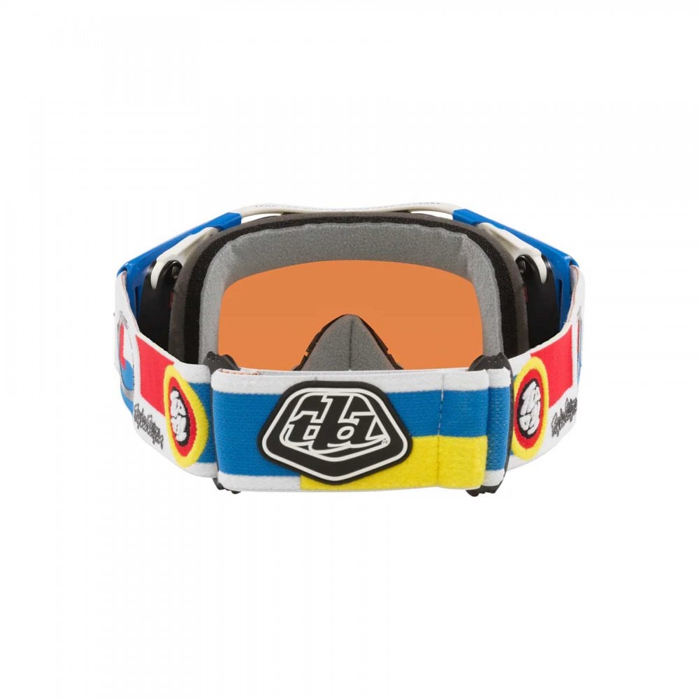 Oakley Airbrake Goggles - TLD Drop-In MTB (Red/Blue/White) PRIZM Sapphire Lens