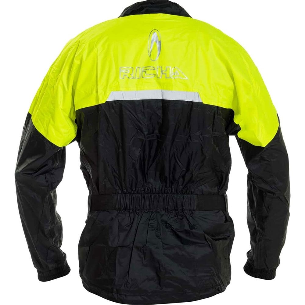 Richa (SALE) Waterproof Over Jacket - Rain Warrior (Black/Fluo)