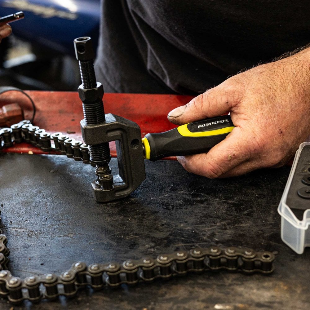 RIDERR Chain Splitter & Riveter All in 1 Tool - For Chain Sizes 420 428 520 525 530