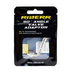 RIDERR Motorcycle Angled 90deg Tyre Valve - Easy Access for Pumping up (Silver)