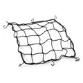 RIDERR Motorcycle Cargo Net XL - 40x40cm (Relaxed) | 6x Steel Hooks | Great for securing your luggage (Black)
