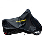 RIDERR Motorcycle Cover - Hurricane Premium All Weather |300d Oxford Fabric | UV Resistant | Fleece Linner | Chain loop Holes | Elasticated Base + Strap