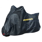 RIDERR Motorcycle Cover - Hurricane Premium All Weather |300d Oxford Fabric | UV Resistant | Fleece Linner | Chain loop Holes | Elasticated Base + Strap