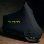 RIDERR Motorcycle Cover - Indoor Stretch Breathable Dust Cover (Black)