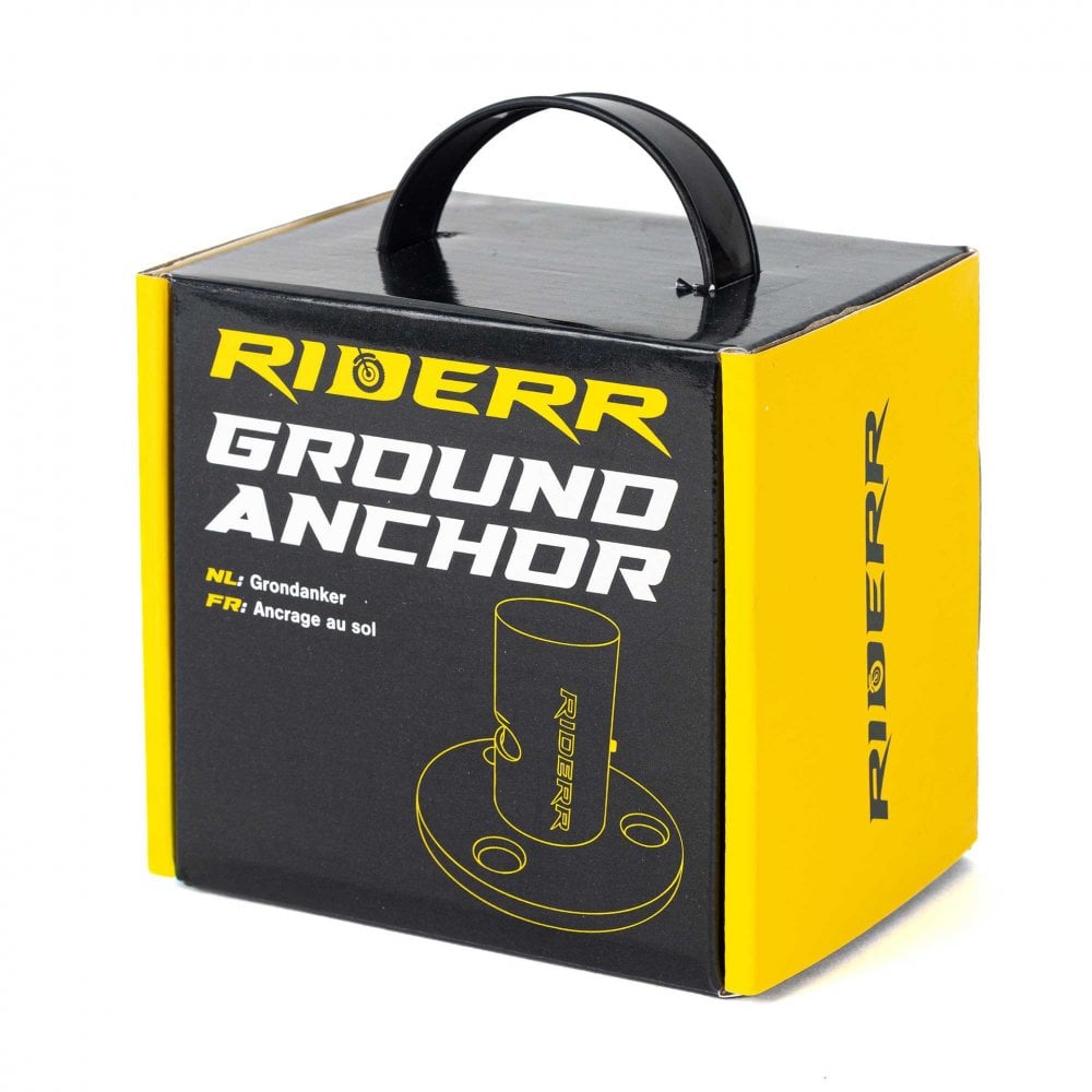 RIDERR Motorcycle Ground Anchor Lock - Stainless Steel Body | 10mm Stainless Pin | 3x Keys (Use with RR318 Chain)