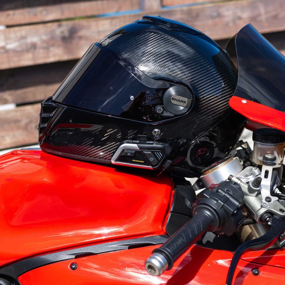 RIDERR Motorcycle Intercom - S9X Bluetooth Headset - Rider to Pilion / Phone / GPS | Voice Commands |IP65 Rated