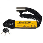 RIDERR Motorcycle Link10 Chain Lock - Stainless Steel Lock Body & Pin | 10mm Chain | 3x Keys | Anti-Drilling Lock Head