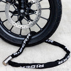 RIDERR Motorcycle Link8 Chain Lock - Stainless Steel Lock Body & Pin | 8mm Chain | 3x Keys | Anti-Drilling Lock Head